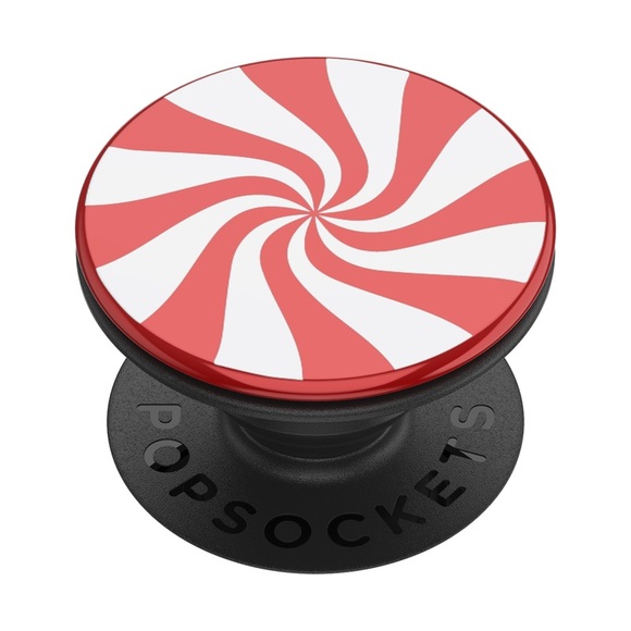 Red and White Swirl PopSocket - Picture 1 of 8